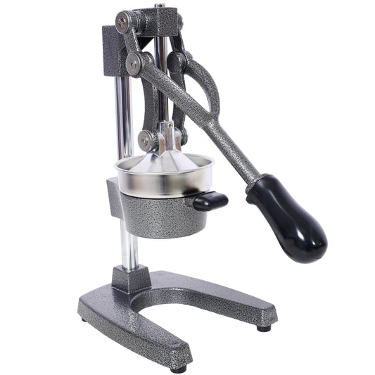 Cast Iron Citrus Juicer , Extra-Large Commercial Grade Manual Hand Press , Heavy Duty Countertop Squeezer for Fresh Orange Juice